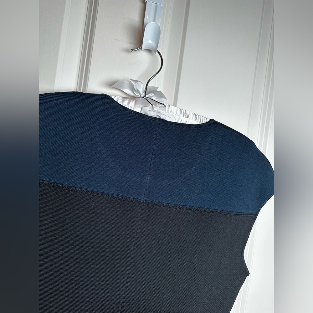 Alexander Wang Black and Navy Midi Dress - Picture 5 of 9